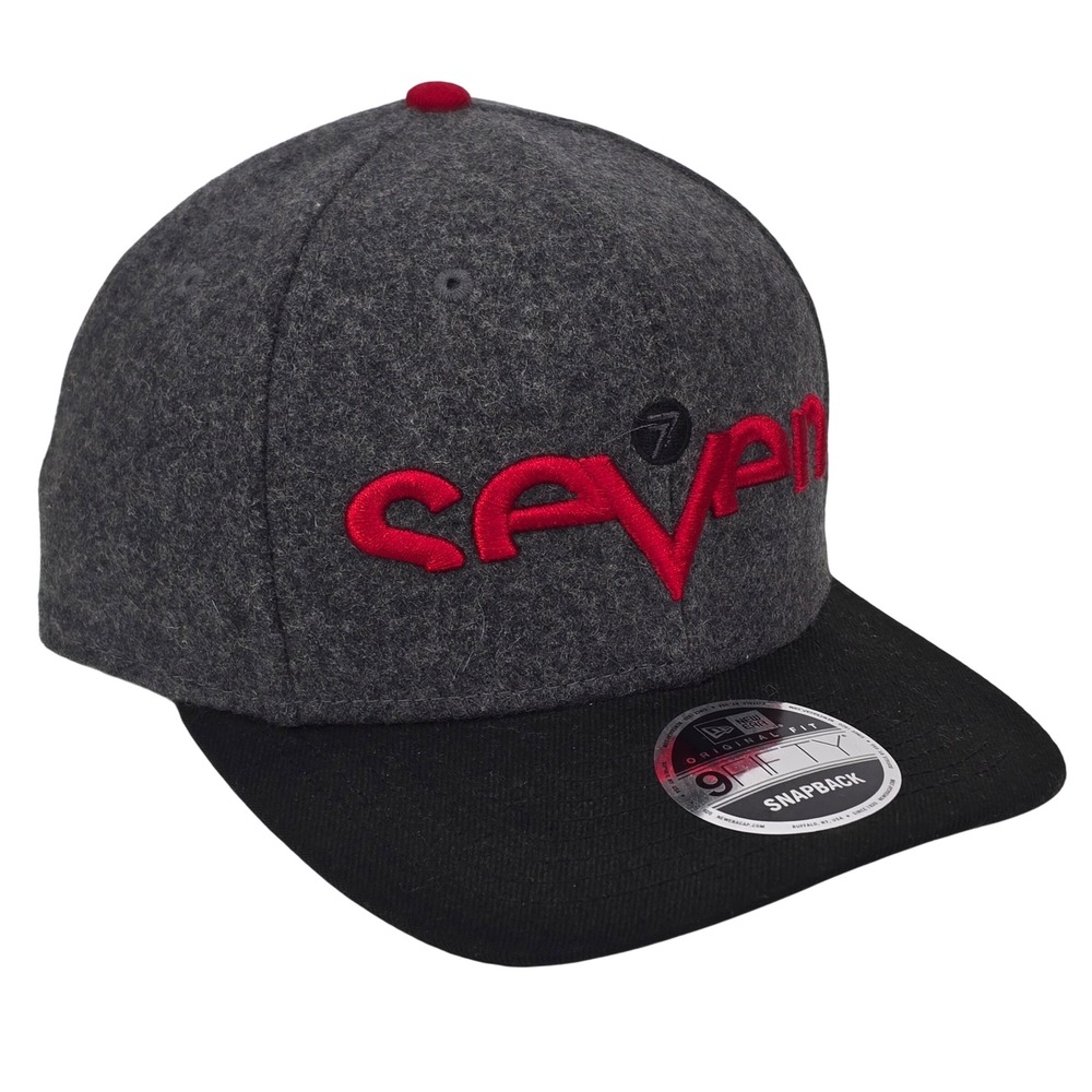Seven MX Snapback Hat OSFA Grey Wool Flat Bill Motocross Cap OSFA New Era 9FIFTY - Picture 2 of 6